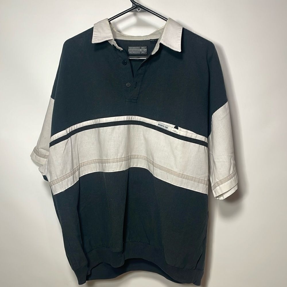 Vintage members only polo shirt